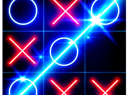 Tic Tac Toe glow – Free Puzzle Game