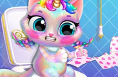 Twinkle My Unicorn Cat Princess Caring