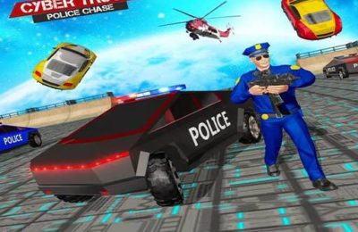 US Police CyberTruck Chase