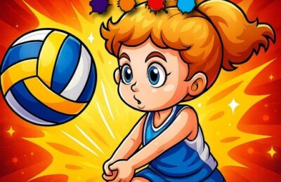 Volleyball Fun Coloring