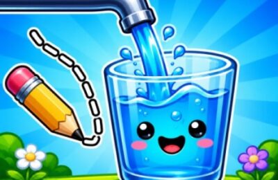 Water Flow Happy Glass