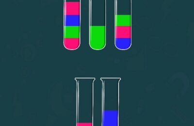 Water Sorting Color in the bottle