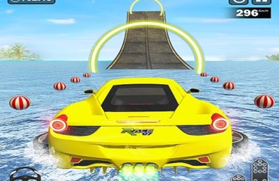 Water Surfing Car Stunt Games Car Driving Games