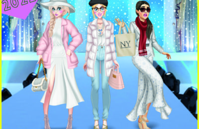 Winter White Outfits: Dress Up Game