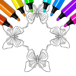 Butterfly Coloring Pages Kids