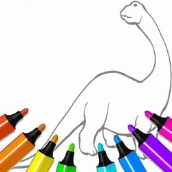 Dinosaur Coloring Pages Kids