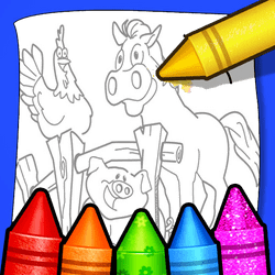 Farm Animals Coloring For Kids