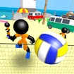 Stickman Beach Volleyball