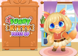 Funny Kitty Dressup